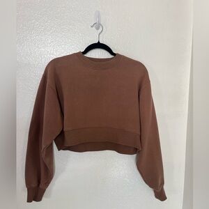 Cotton On Warm Brown Cropped Pullover